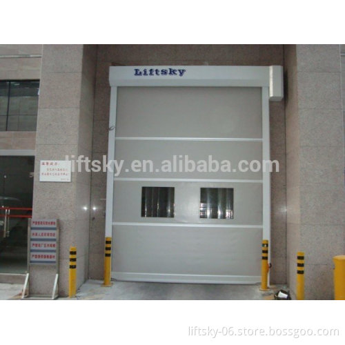 High speed sectional door for warehouse